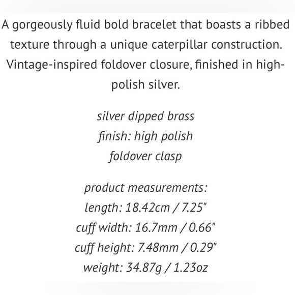 Jenny Bird Mega Sofia Silver Bracelet - Picture 4 of 9